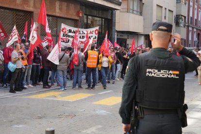 Manifestación de los trabajadores de Frenos y Conjuntos.