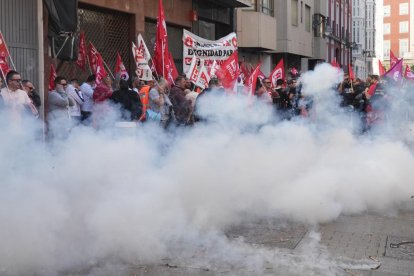 Manifestación de los trabajadores de Frenos y Conjuntos.
