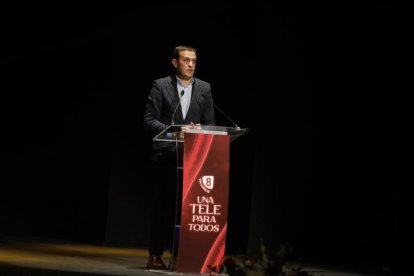 Un momento de la gala de La 8 Valladolid en el Teatro Calderón.