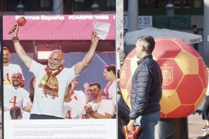 Fan Zone en la Plaza Mayor de Valladolid.
