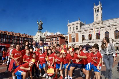 Fan Zone en la Plaza Mayor de Valladolid.