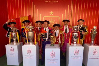 Fan Zone en la Plaza Mayor de Valladolid.