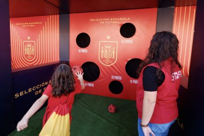 Fan Zone en la Plaza Mayor de Valladolid.