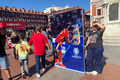 Valladolid disfrutó de la Fan Zone de la selección española.