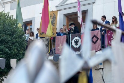 Recreación histórica del regreso del emperador Carlos V a Valdestillas en Valladolid.