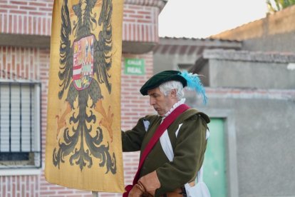 Recreación histórica del regreso del emperador Carlos V a Valdestillas en Valladolid.