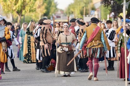 Recreación histórica del regreso del emperador Carlos V a Valdestillas en Valladolid.