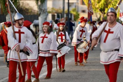 Recreación histórica del regreso del emperador Carlos V a Valdestillas en Valladolid.