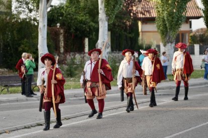 Recreación histórica del regreso del emperador Carlos V a Valdestillas en Valladolid.