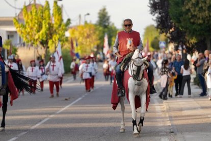 Recreación histórica del regreso del emperador Carlos V a Valdestillas en Valladolid.