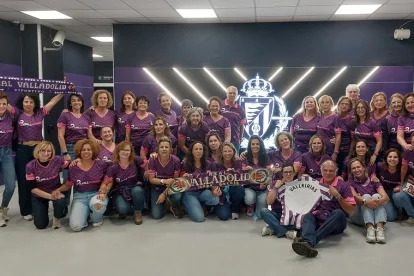 Las Vallkirias, homenajeadas por el Real Valladolid.