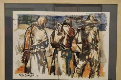 En la Casa Delibes hay varias obras de Vela Zanetti, como esta realizada en México.