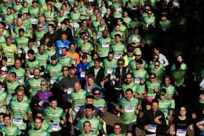 La XIV Marcha Contra el Cáncer de Valladolid.