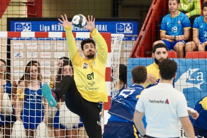Juan Manuel Bar en un partido ante el Bada Huesca.