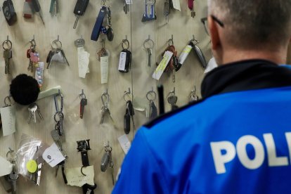 Oficina de objetos hallados de la Policía Municipal.