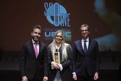 El Teatro Zorrilla acogió la gala de entrega de premios del IV Festival Internacional UEMC de Cine Social Universitario (Socine)