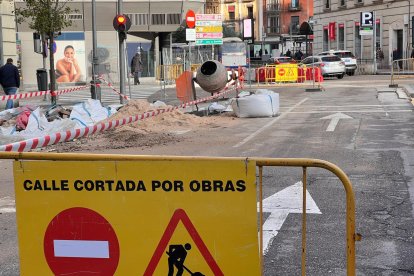 Obras en la zona de plaza Madrid