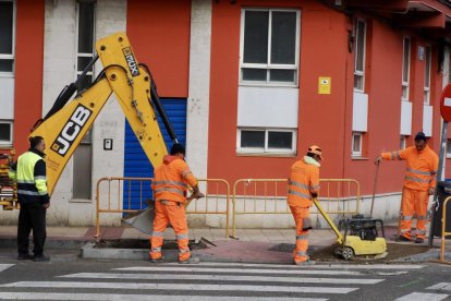 Corte en la calle La Vía y obras