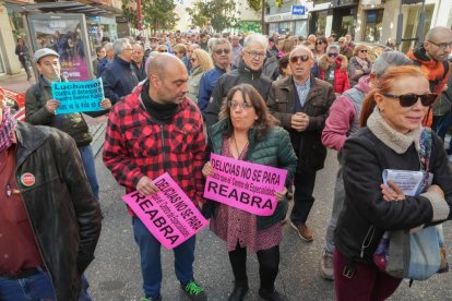 Manifestación en defensa de la sanidad pública en Delicias (Valladolid).