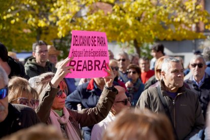 Manifestación en defensa de la sanidad pública en Delicias (Valladolid).
