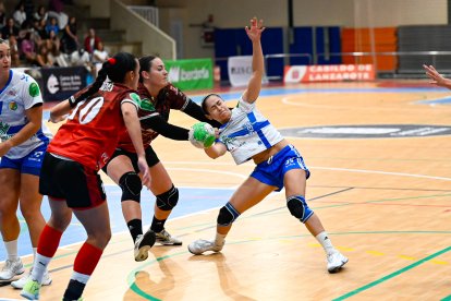Imagen del duelo entre Zonzamas Plus Car Lanzarote y Caja Rural Aula Valladolid.