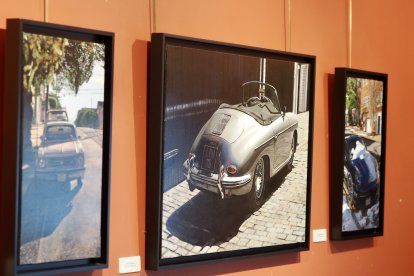 Algunas obras de Luis Pérez en la muestra.