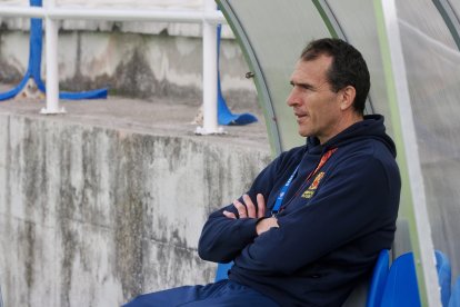 El 'XV del León' entrenando en los Campos de Pepe Rojo de Valladolid.