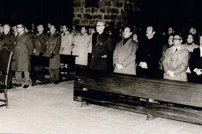 Funeral por Franco en la Catedral de Valladolid.