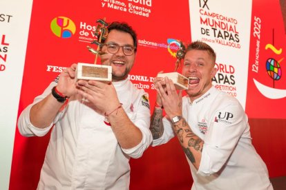 Un momento de la entrega de premios del Concurso Nacional de Tapas de Valladolid.