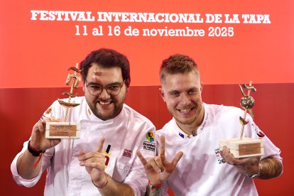 Un momento de la entrega de premios del Concurso Nacional de Tapas de Valladolid.
