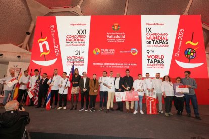 Un momento de la entrega de premios del Concurso Mundial de Tapas de Valladolid.