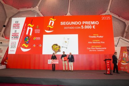 Entrega de premios del concurso de tapas y pinchos.