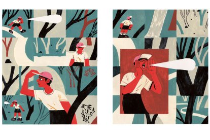 Un detalle del interior del álbum ilustrado.