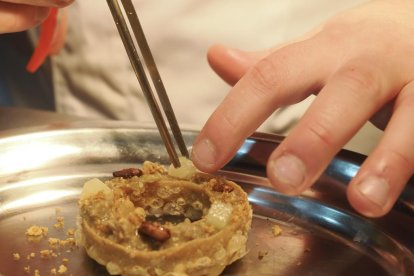 Proceso de la tapa 'Milpa', del Habanero Taquería, ganadora del XXI Concurso Nacional de Tapas de Valladolid.