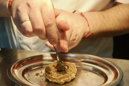 Proceso de la tapa 'Milpa', del Habanero Taquería, ganadora del XXI Concurso Nacional de Tapas de Valladolid.
