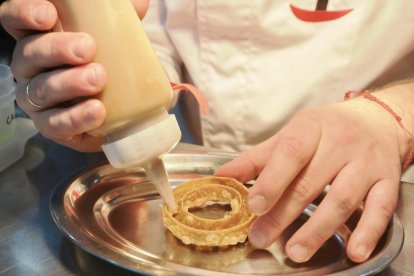 Proceso de la tapa 'Milpa', del Habanero Taquería, ganadora del XXI Concurso Nacional de Tapas de Valladolid.