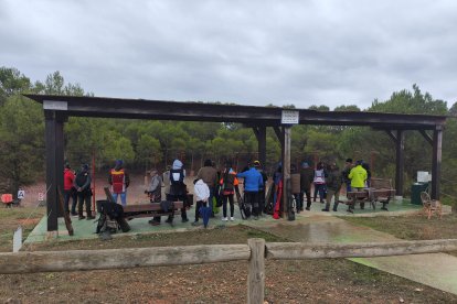 Distintos momentos del homenaje y de la tirada dedicada a Luis Alberto del Valle, Piri.