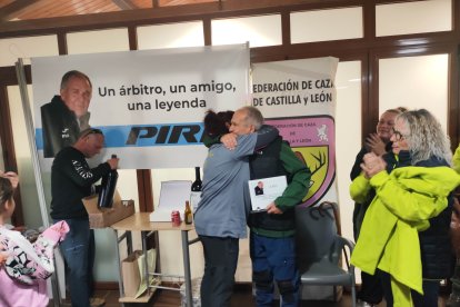 Distintos momentos del homenaje y de la tirada dedicada a Luis Alberto del Valle, Piri.