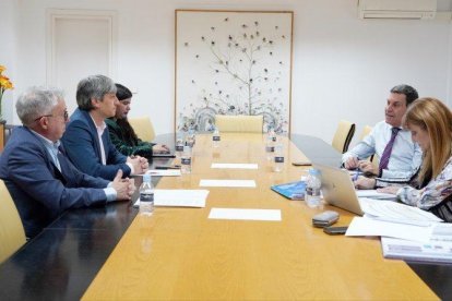 Fernández Carriedo durante la reunión con Soria Ya.