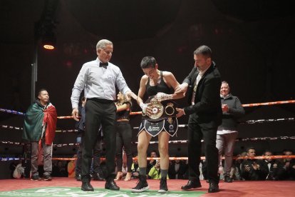 Isa Rivero 'La Finita', nueva campeona del Mundo del peso átomo de la WBA.