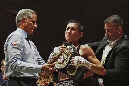 Isa Rivero 'La Finita', nueva campeona del Mundo del peso átomo de la WBA.