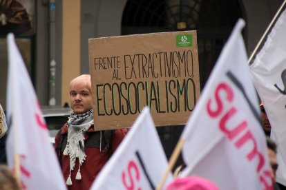 Manifestación en León contra la gestión de los incendios forestales del verano