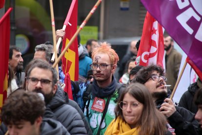 Manifestación en León contra la gestión de los incendios forestales del verano