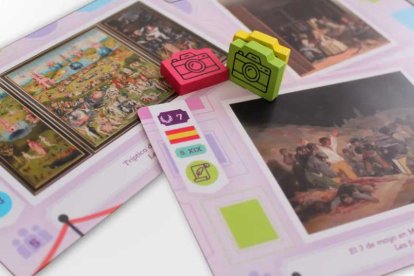 Un detalle del juego, con obras de Goya, El Bosco o Velázquez.