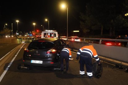 Accidente de tráfico en la avenida Salamanca en Valladolid.