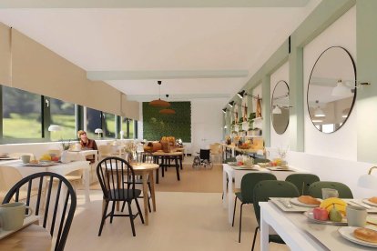 Recreación de una instancia del Villa Augusta Spa Garden de Arroyo de la Encomienda