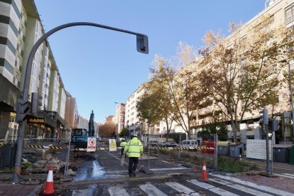 Obras de la red de calor en Parquesol