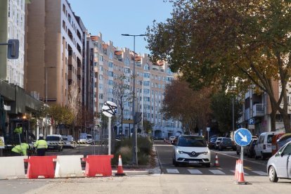 Obras de la red de calor en Parquesol