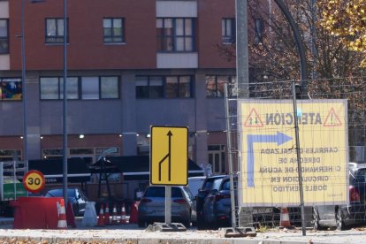 Obras de la red de calor en Parquesol