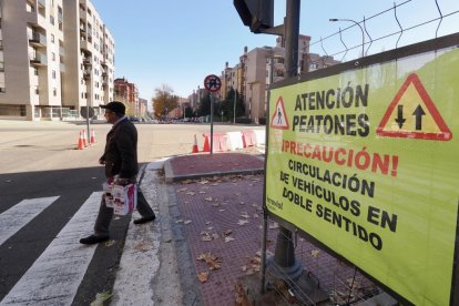 Obras de la red de calor en Parquesol